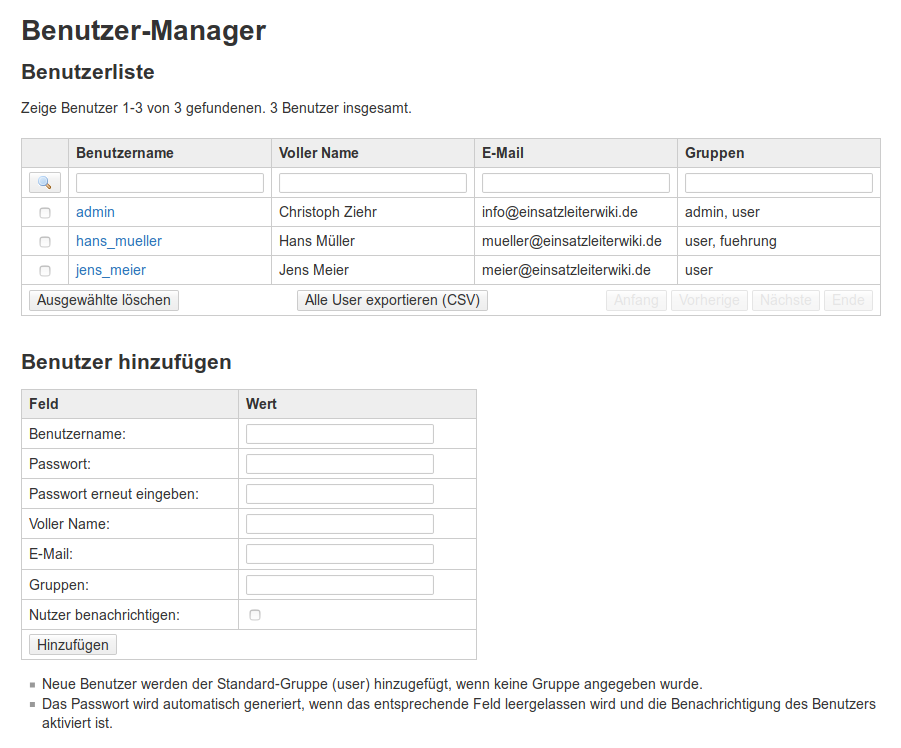 Benutzer-Manager